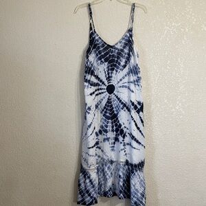 BOHO ME Tie-Dye Maxi Slip Dress